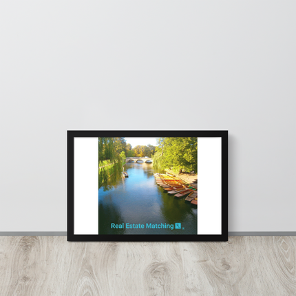 Beautiful Nature Framed photo paper poster with realestatematching with key Logo