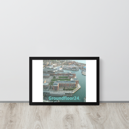 Nice City Framed photo paper poster with Groundfloor24 without House Logo