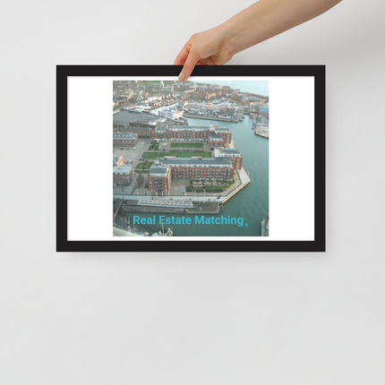 Nice City Framed photo paper poster with realestatematching without key Logo