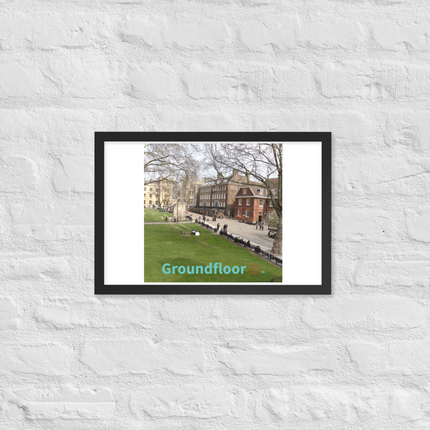 Beautiful Park Framed photo paper poster with Groundfloor with House Logo