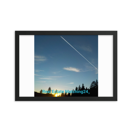 Attractive Sinari Framed photo paper poster with realestatematching24 without key Logo