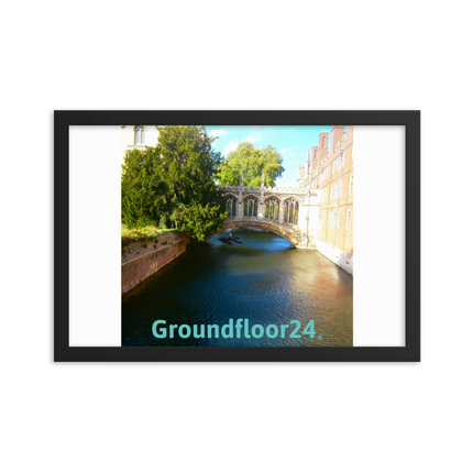 Beautiful Canel Framed photo paper poster with Groundfloor24 without House Logo