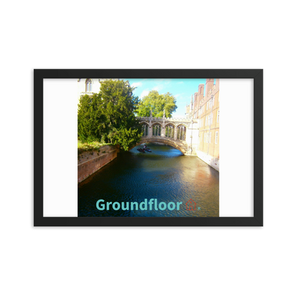 Beautiful Canel Framed photo paper poster with Groundfloor with House Logo