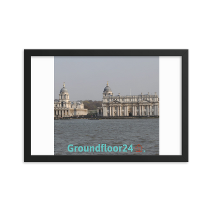Riverside Beauty Framed photo paper poster with Groundfloor24 with House Logo