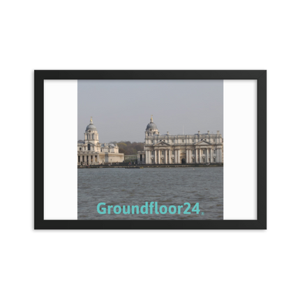 Riverside Beauty Framed photo paper poster with Groundfloor24 without House Logo