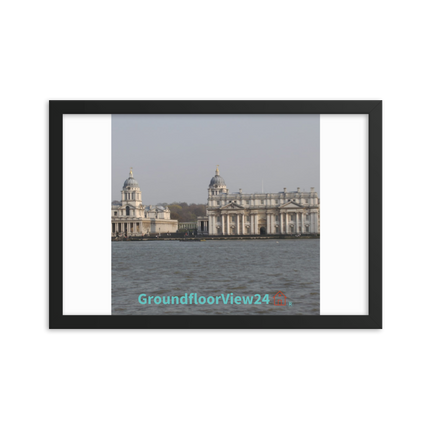 Riverside Beauty Framed photo paper poster with groundfloorview24 with House Logo