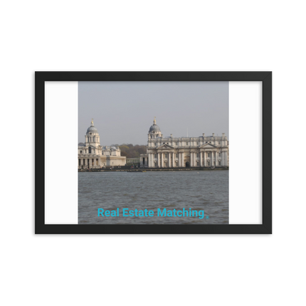 Riverside Beauty Framed photo paper poster with realestatematching without key Logo