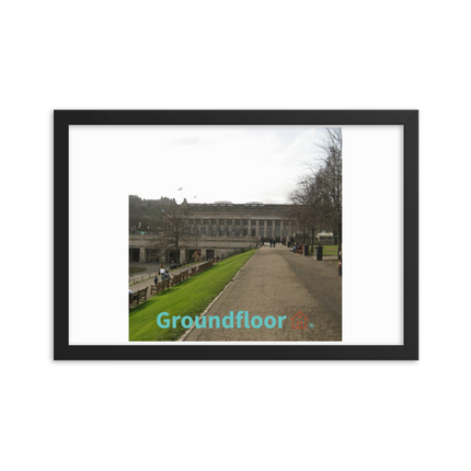 Majestic Palace Framed photo paper poster with Groundfloor with House Logo