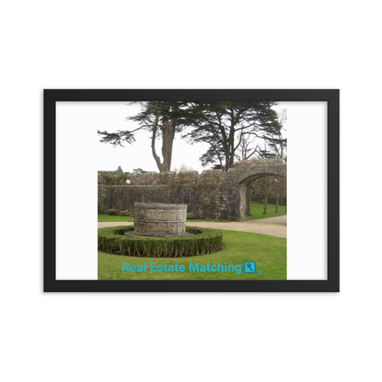 Nature's Wonders Framed photo paper poster with realestatematching with key Logo