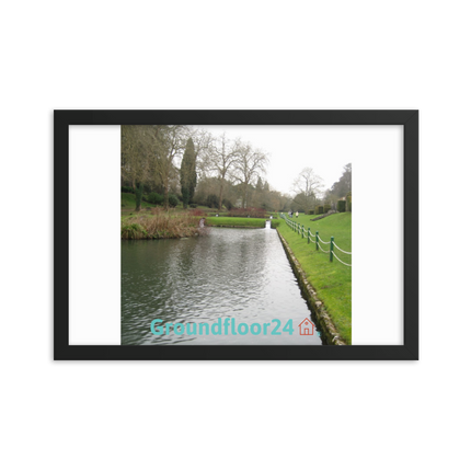 Lakeside Beauty Framed photo paper poster with Groundfloor24 with House Logo