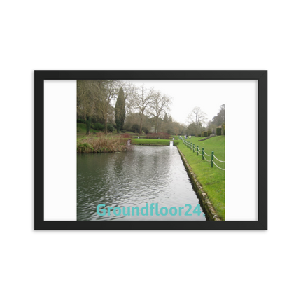 Lakeside Beauty Framed photo paper poster with Groundfloor24 without House Logo