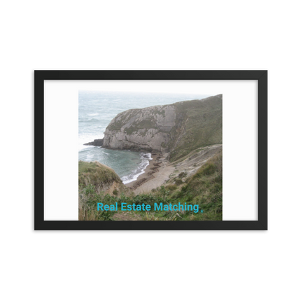 Sea & Hills Framed photo paper poster with realestatematching without key Logo