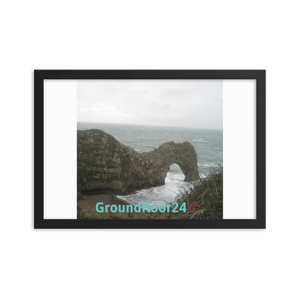 Coastal Escape Framed photo paper poster with Groundfloor24 with House Logo