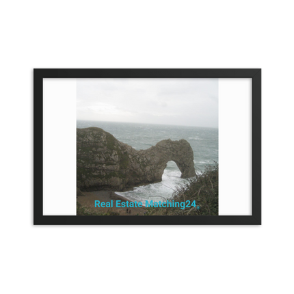 Coastal Escape Framed photo paper poster with realestatematching24 without key Logo