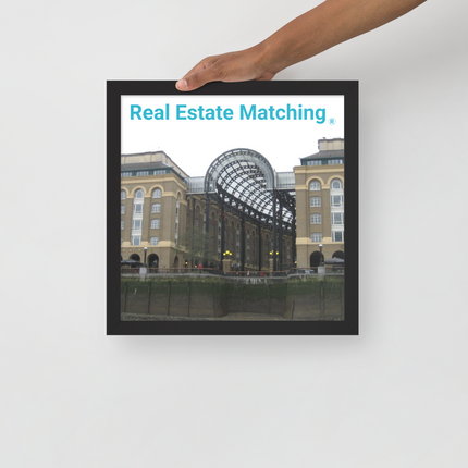 Hay's Galleria Framed photo paper poster with Real Estate Matching Logo