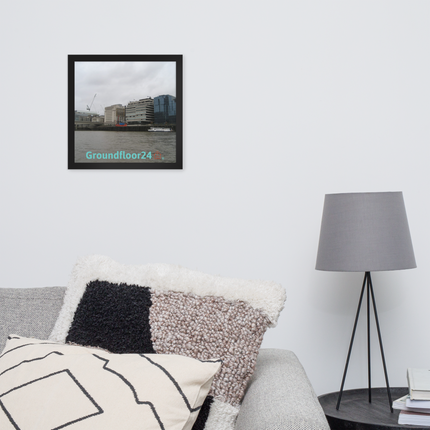 Beautiful Place Framed photo paper poster with Groundfloor24 Logo