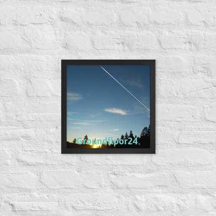 Attractive Sinari Framed photo paper poster with Groundfloor24 without House Logo
