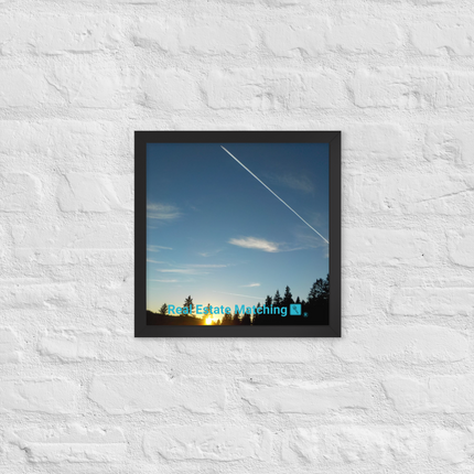 Attractive Sinari Framed photo paper poster with realestatematching with key Logo