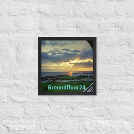 Natural View Framed photo paper poster with Groundfloor24 without House Logo