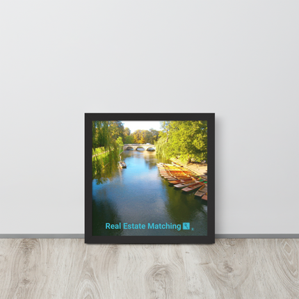 Beautiful Nature Framed photo paper poster with realestatematching with key Logo