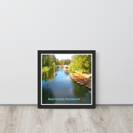 Beautiful Nature Framed photo paper poster with realestatepartner24 with house Logo
