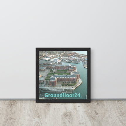 Nice City Framed photo paper poster with Groundfloor24 without House Logo