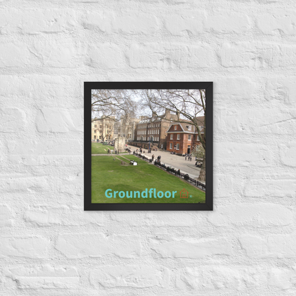 Beautiful Park Framed photo paper poster with Groundfloor with House Logo