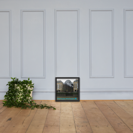 Hay's Galleria Framed photo paper poster with Real Estate Matching24 Logo