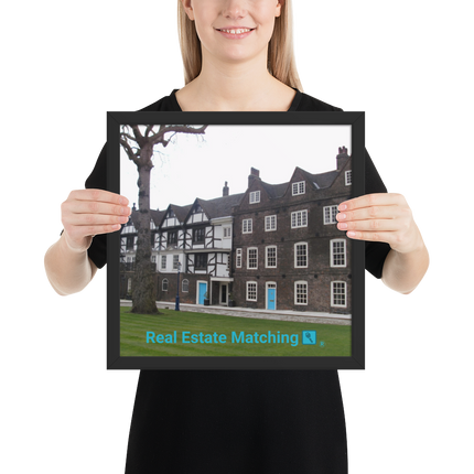 Beautiful Palace Framed photo paper poster with realestatematching with key Logo