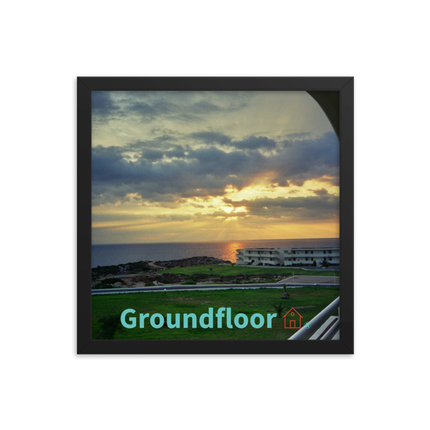 Natural View Framed photo paper poster with Groundfloor with House Logo