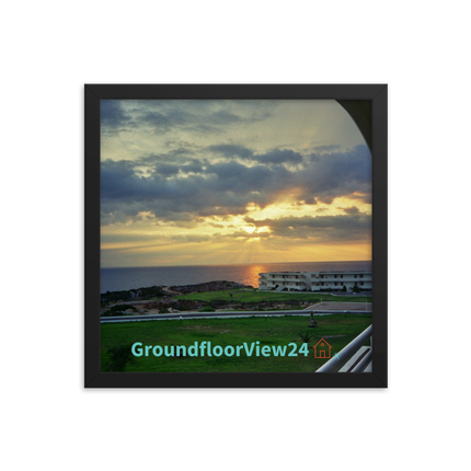 Natural View Framed photo paper poster with groundfloorview24 with House Logo