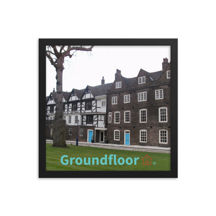 Beautiful Palace Framed photo paper poster with Groundfloor with House Logo