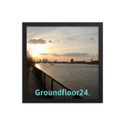 Awesome River View Framed photo paper poster with Groundfloor24 without House Logo