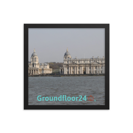Riverside Beauty Framed photo paper poster with Groundfloor24 with House Logo