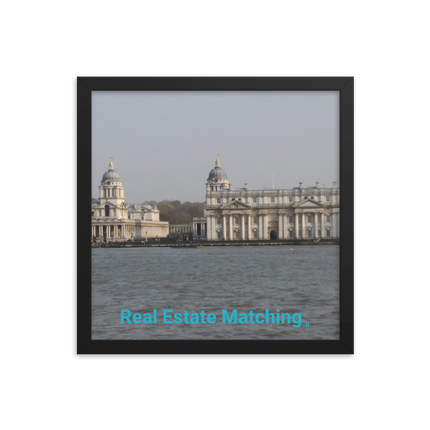 Riverside Beauty Framed photo paper poster with realestatematching without key Logo