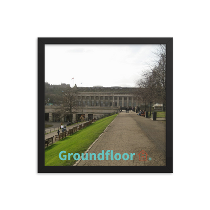 Majestic Palace Framed photo paper poster with Groundfloor with House Logo