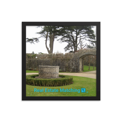 Nature's Wonders Framed photo paper poster with realestatematching with key Logo