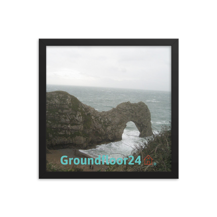 Coastal Escape Framed photo paper poster with Groundfloor24 with House Logo