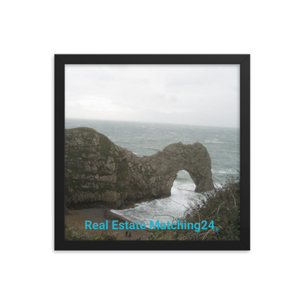 Coastal Escape Framed photo paper poster with realestatematching24 without key Logo