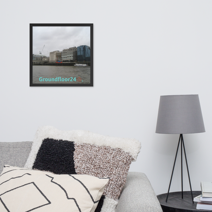 Beautiful Place Framed photo paper poster with Groundfloor24 Logo