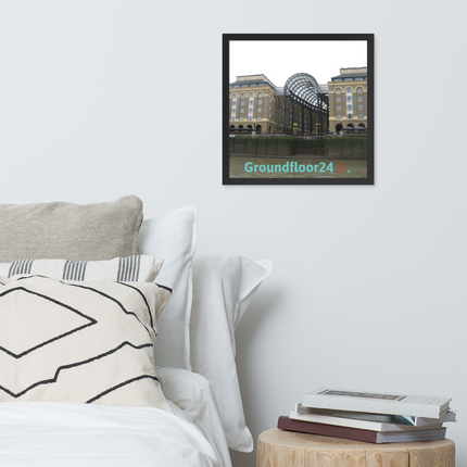 Hay's Galleria Framed photo paper poster with Groundfloor24 Logo