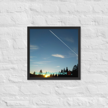 Attractive Sinari Framed photo paper poster with groundfloorview24 with House Logo