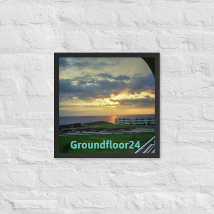 Natural View Framed photo paper poster with Groundfloor24 without House Logo