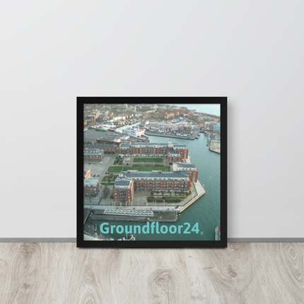 Nice City Framed photo paper poster with Groundfloor24 without House Logo