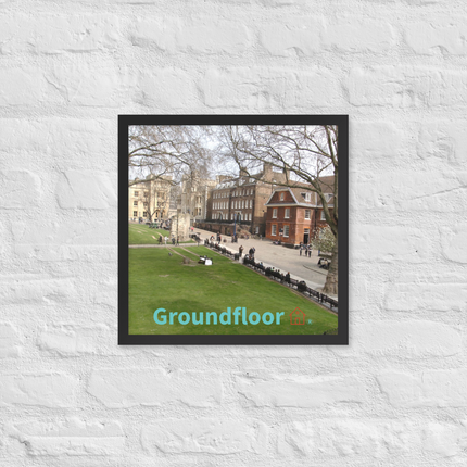 Beautiful Park Framed photo paper poster with Groundfloor with House Logo