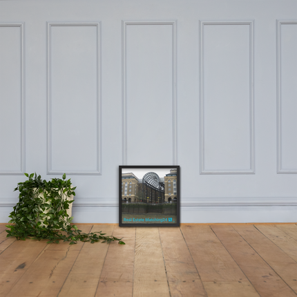 Hay's Galleria Framed photo paper poster with Real Estate Matching24 Logo