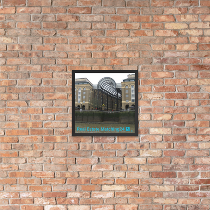 Hay's Galleria Framed photo paper poster with Real Estate Matching24 Logo