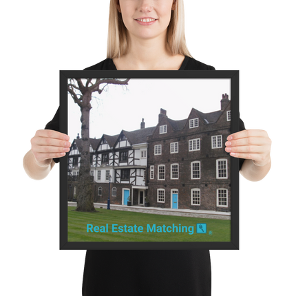 Beautiful Palace Framed photo paper poster with realestatematching with key Logo