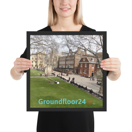 Beautiful Park Framed photo paper poster with Groundfloor24 with House Logo