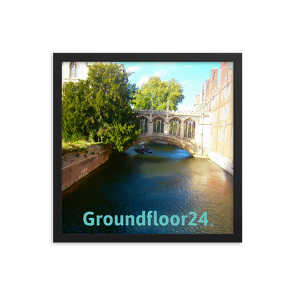 Beautiful Canel Framed photo paper poster with Groundfloor24 without House Logo
